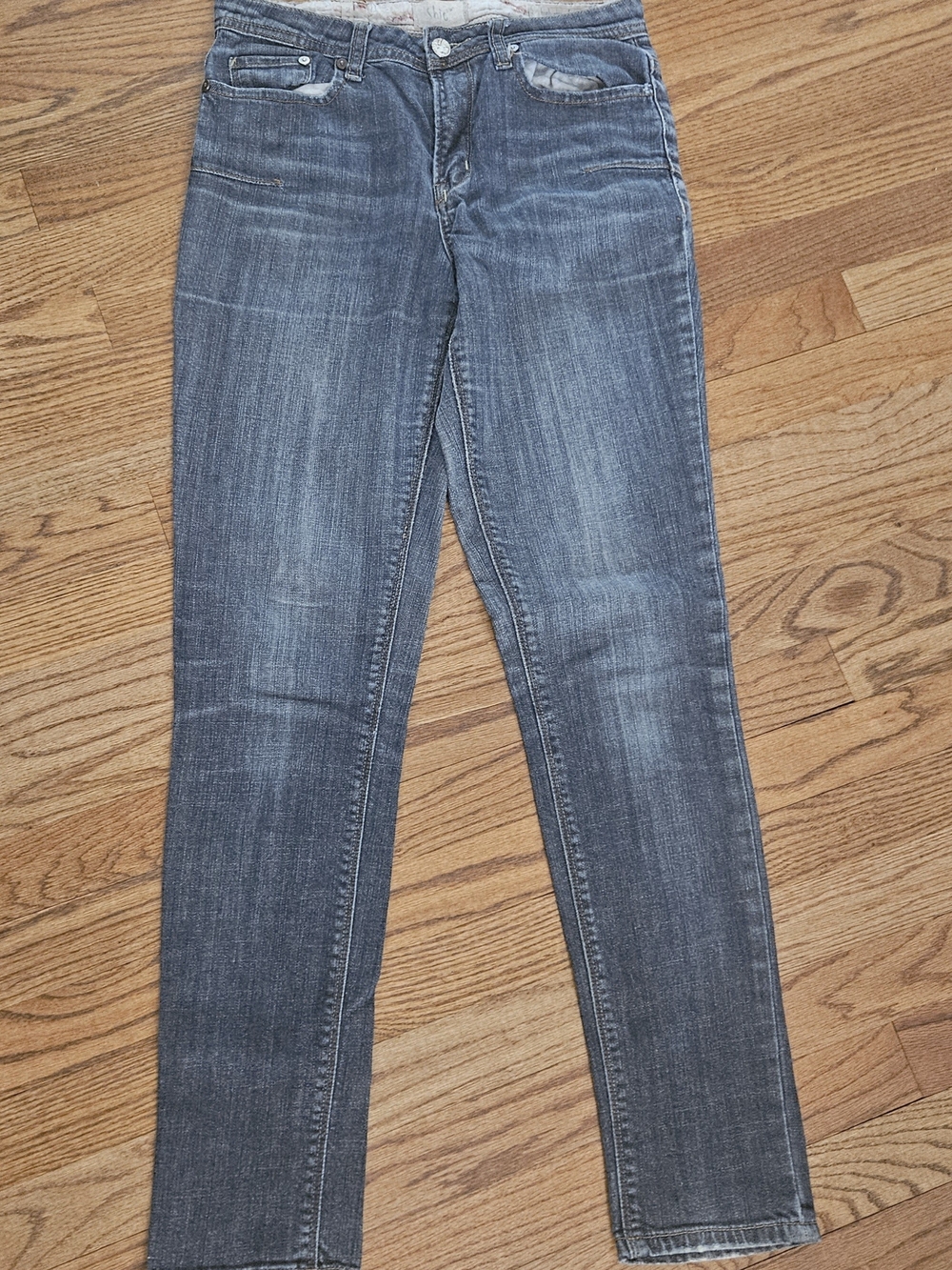 Women's Grey Skinny Jeans with Stretch Comfort